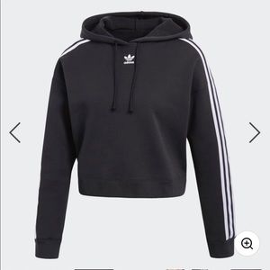 Adidas cropped hoodie sweater